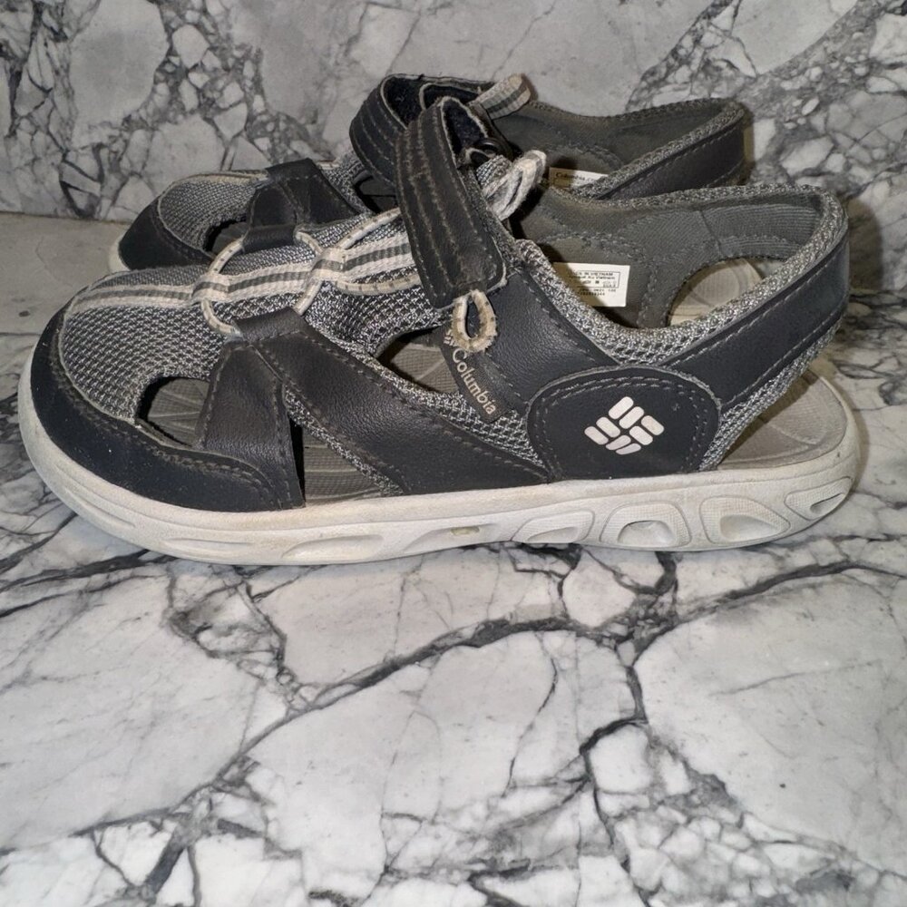 Columbia 3Y Youth Techsun Wave Closed Toe Sandals Gray - Picture 1 of 6